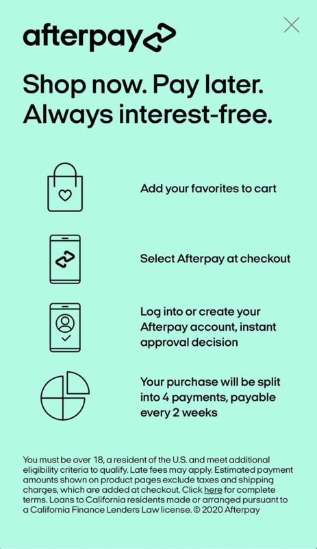 Afterpay Payments at BowlersMart