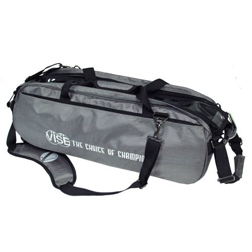 Vise 3 Ball Triple Tote Grey Bowling Bag