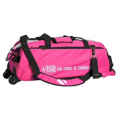 Vise 3 Ball Triple Tote Pink Bowling Bag