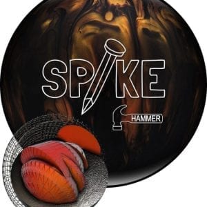 Hammer Spike Black Gold Bowling Ball