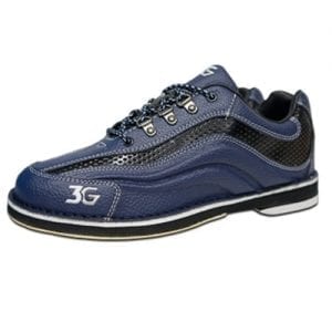 3G Men's Sport Deluxe Black Blue Right Hand Bowling Shoes