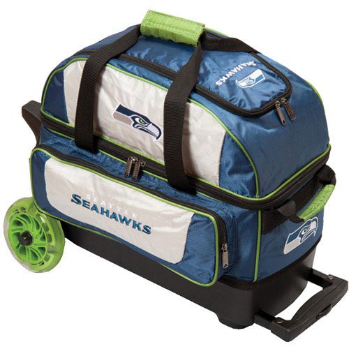 KR NFL 2 Ball Double Roller Seattle Seahawks Bowling Bag
