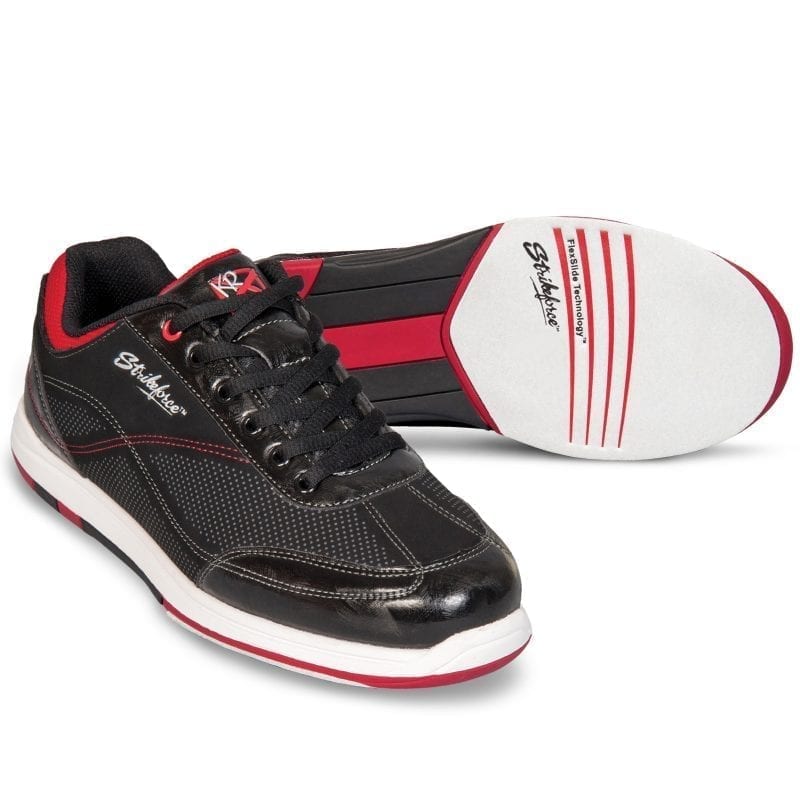 KR Mens Titan Black Red Left or Right Hand Bowling Shoes