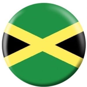 Jamaica Flag Bowling Ball 