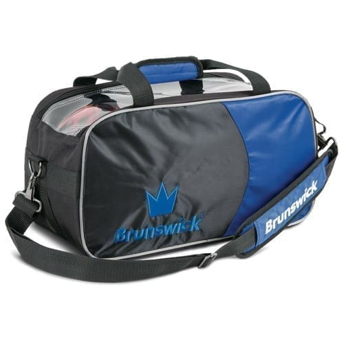 Image of Brunswick Crown Double Tote Royal 2 Ball Bowling Bag