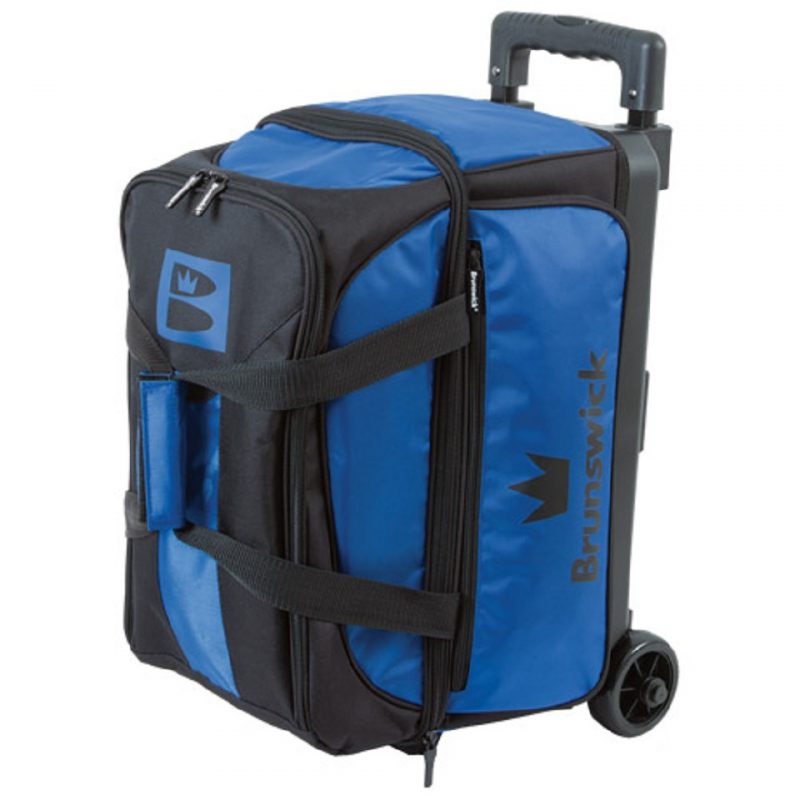 Brunswick Blitz Double 2 Ball Roller Blue Bowling Bag