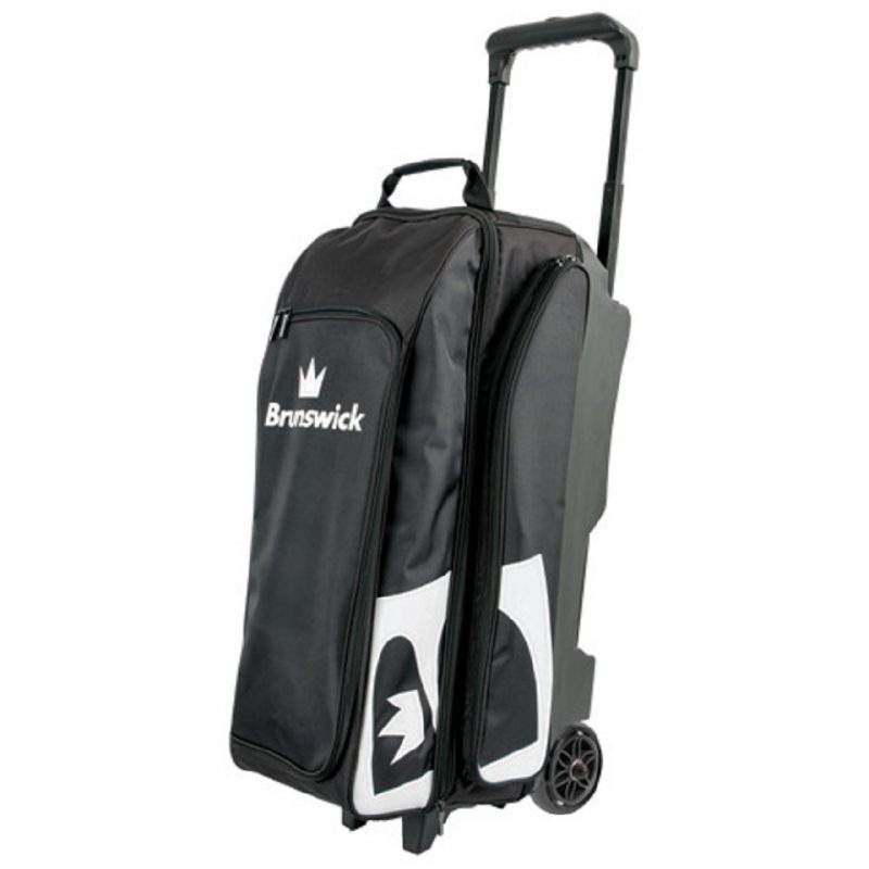 Brunswick Blitz 3 Ball Triple Roller Bowling Bag Black