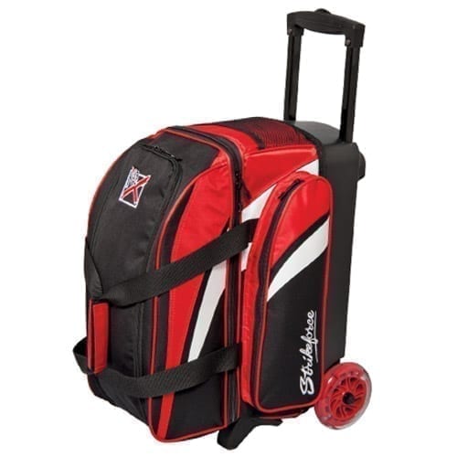 KR Cruiser 2 Ball Double Roller Red Black Bowling Bag 