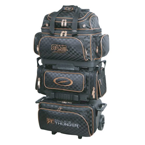 Pittsburgh Steelers Triple Roller Bowling Bag - Gold