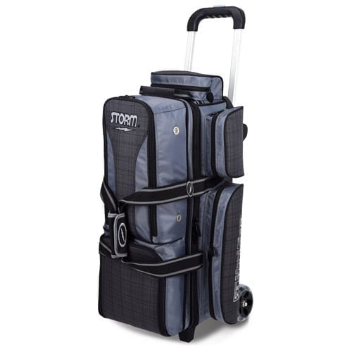 Image of Storm 3 Ball Rolling Thunder Charcoal Plaid Grey Black Bowling Bag