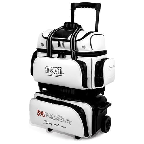 Storm Rolling Thunder 2 Ball Roller Bowling Bag with Wheels Color Platinum