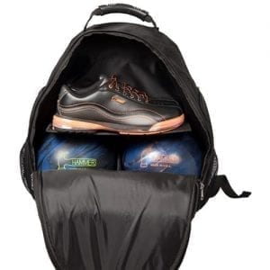 Hammer Deuce Backpack Carbon 2 Ball Bowling Bag