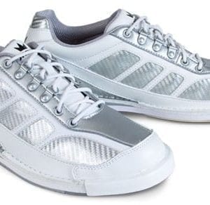 Brunswick Phantom Men's White Silver Carbon Fiber Right Hand Bowling Shoes