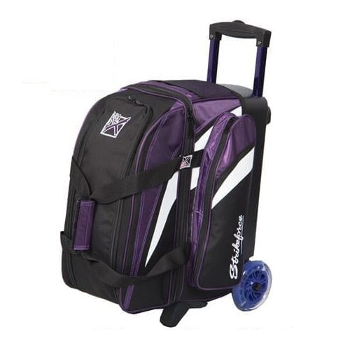 KR Cruiser 2 Ball Double Roller Purple Black White Bowling Bag