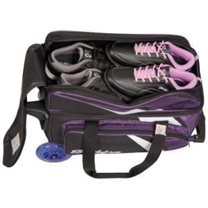 KR Cruiser Double Roller Purple Black White Bowling Bag