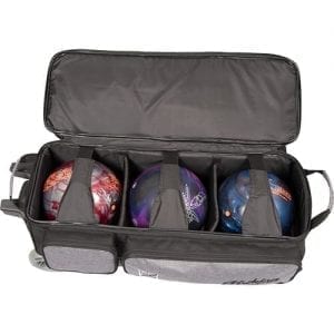 KR KRush Triple Roller 3 Ball Bag Stone Black