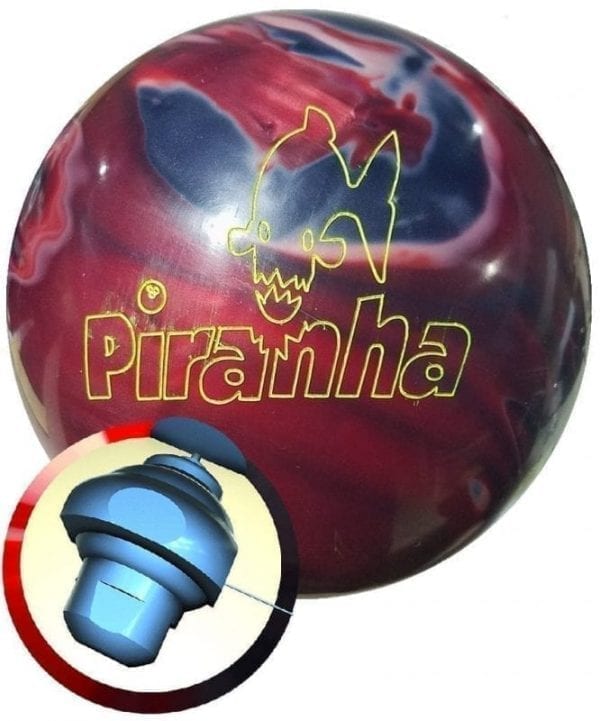 Columbia 300 Piranha Red Smoke White Bowling Ball