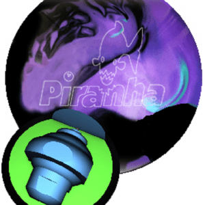 Columbia 300 Piranha Black Purple Turquoise Bowling Ball