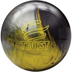 Brunswick Twist Black Gold Silver Bowling Ball