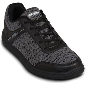 KR Strikeforce Mens Flyer Mesh Black/Steel Universal Bowling Shoes