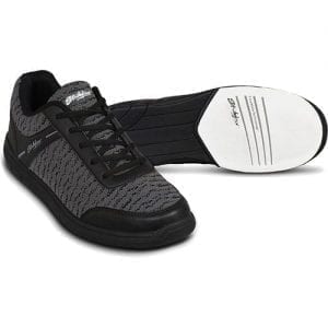 KR Strikeforce Mens Flyer Mesh Black/Steel Universal Bowling Shoes