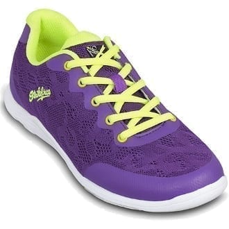 KR Strikeforce Lace Purple Yellow Women's Universal Bowling Shoes