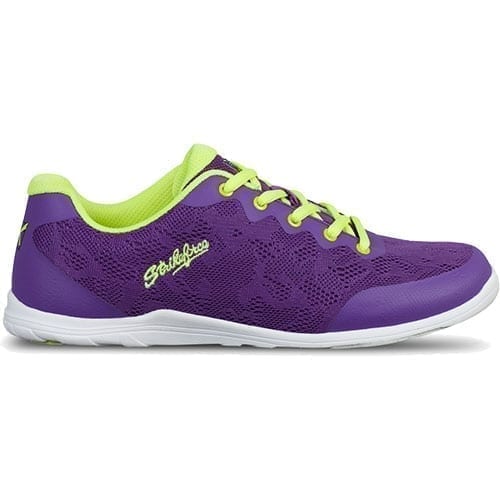 KR Strikeforce Lace Purple Yellow Women's Universal Bowling Shoes - Image 3