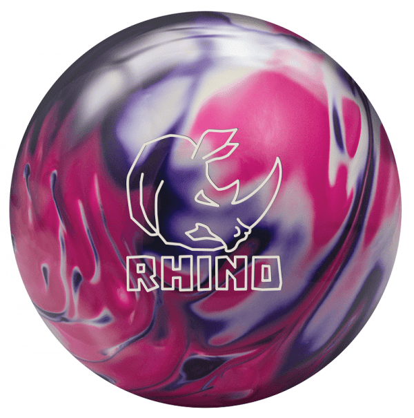 Brunswick Rhino Purple Pink White Pearl Bowling Ball