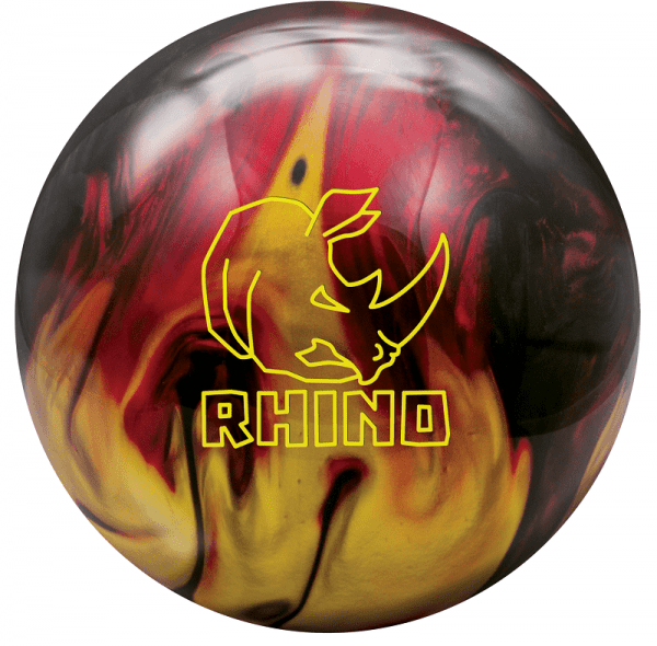 Brunswick Rhino Red Black Gold Pearl Bowling Ball