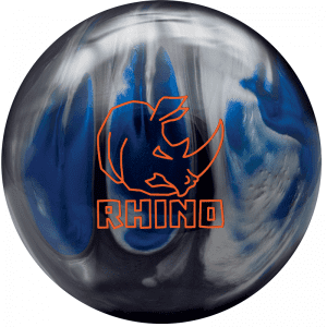 Brunswick Rhino Black Blue Silver Pearl Bowling Ball