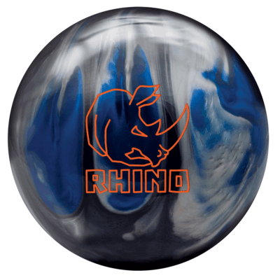 Brunswick Rhino Black Blue Silver Pearl Bowling Ball