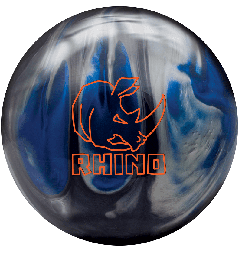 Brunswick Rhino Black Blue Silver Pearl Bowling Ball