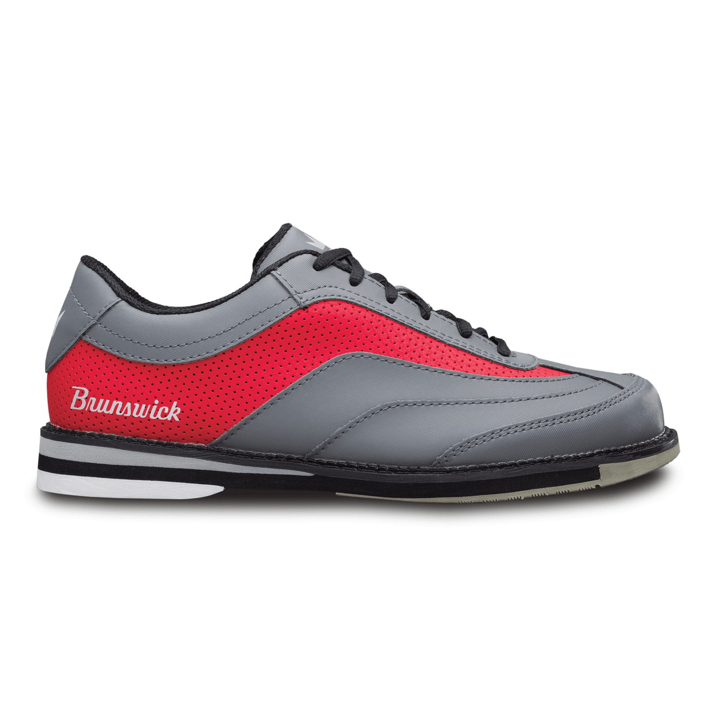 Brunswick Rampage Grey Red Men's Right Handed Bowling Shoes