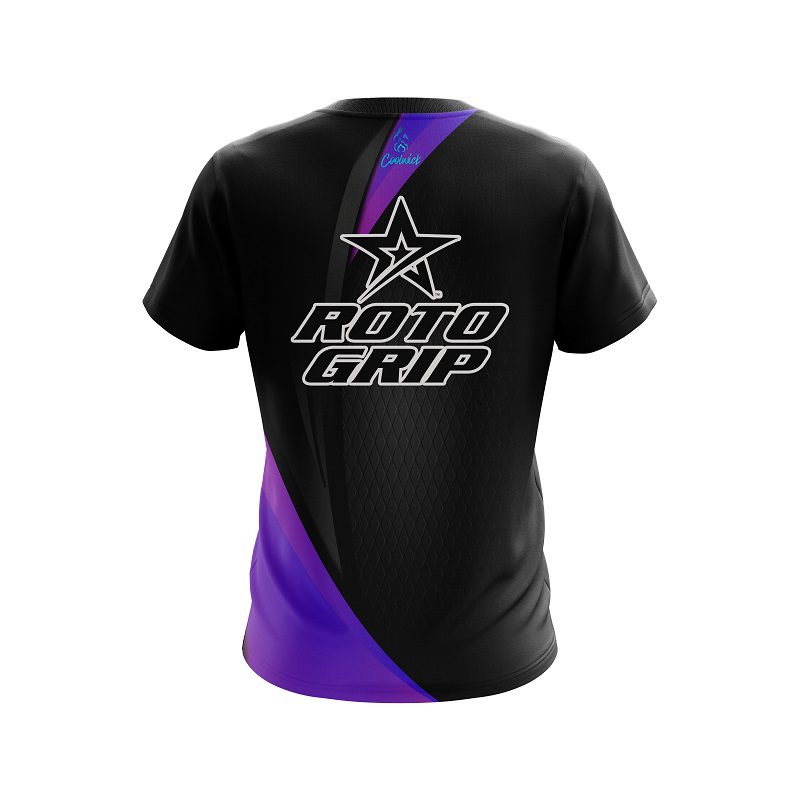 Roto Grip Carbon Purple Swirl CoolWick Bowling Jersey - Image 2