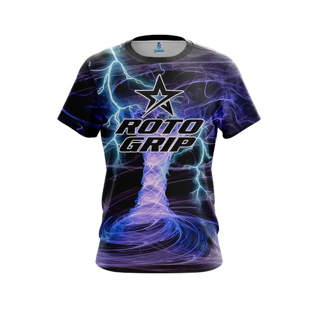 Roto Grip Electrical Tornado Black CoolWick Bowling Jersey