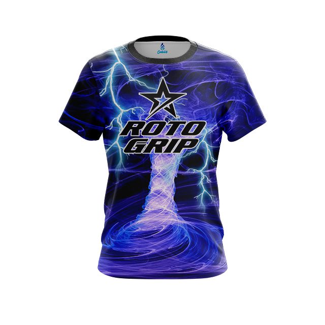 Roto Grip Electrical Tornado Blue CoolWick Bowling Jersey
