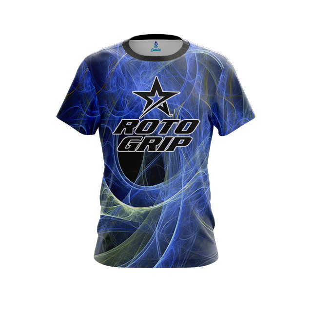 Roto Grip Energy Swirls Blue CoolWick Bowling Jersey