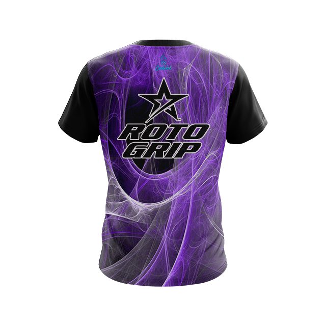 Roto Grip Energy Swirls Purple CoolWick Bowling Jersey - Image 2