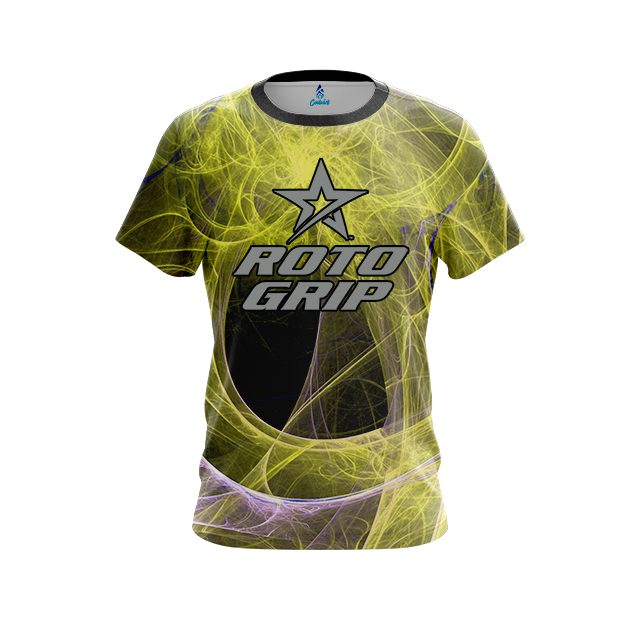 Roto Grip Energy Swirls Yellow CoolWick Bowling Jersey