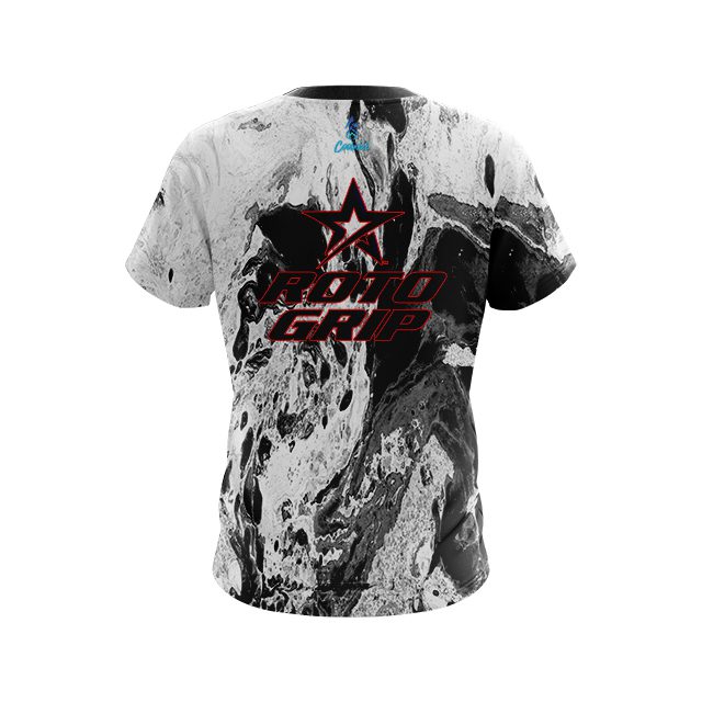 Roto Grip Marble Black CoolWick Bowling Jersey - Image 2