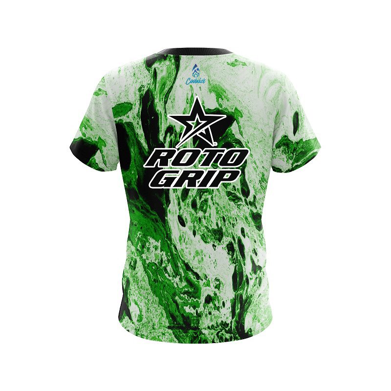 Roto Grip Marble Green CoolWick Bowling Jersey - Image 2