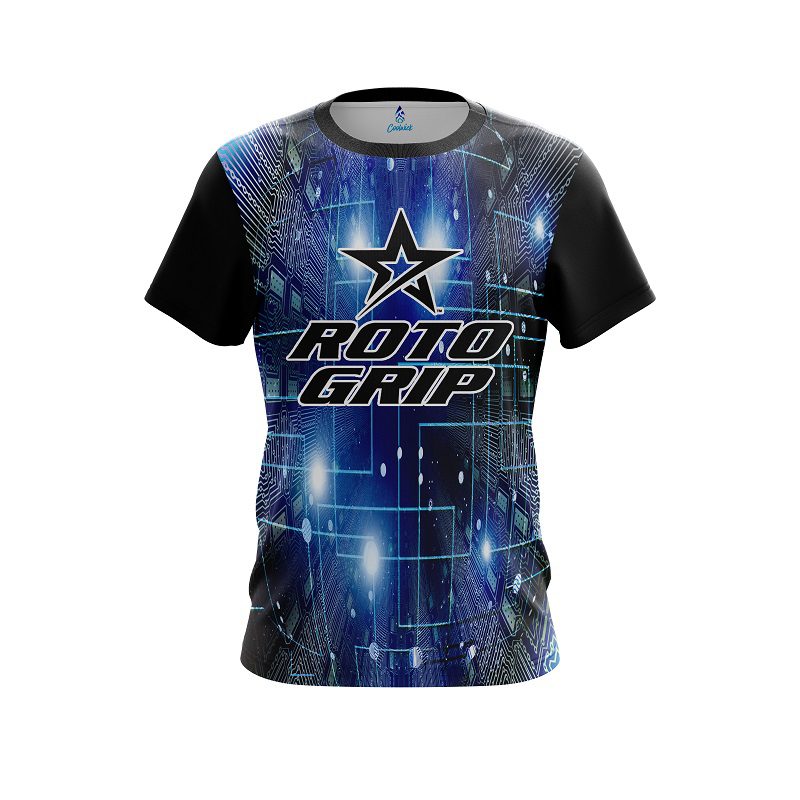 Roto Grip Motherboard Blue CoolWick Bowling Jersey