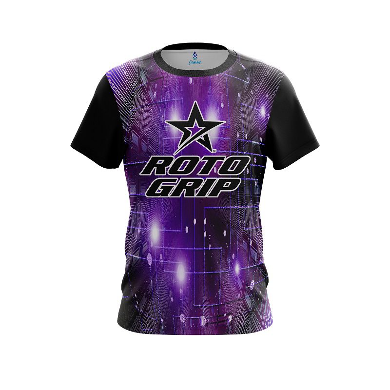 Roto Grip Motherboard Purple CoolWick Bowling Jersey