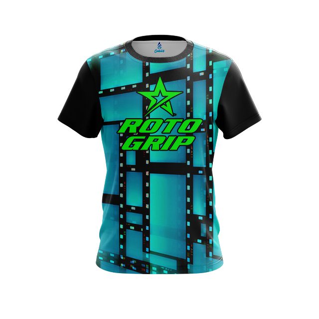 Roto Grip Movie Reel Aqua CoolWick Bowling Jersey