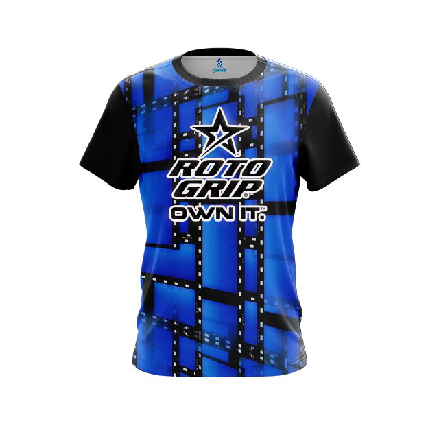 Roto Grip Movie Reel Blue CoolWick Bowling Jersey