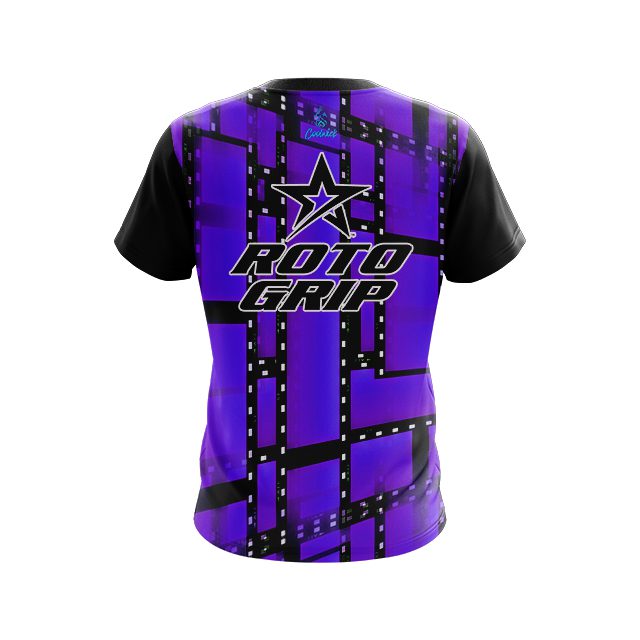 Roto Grip Movie Reel Purple CoolWick Bowling Jersey - Image 2