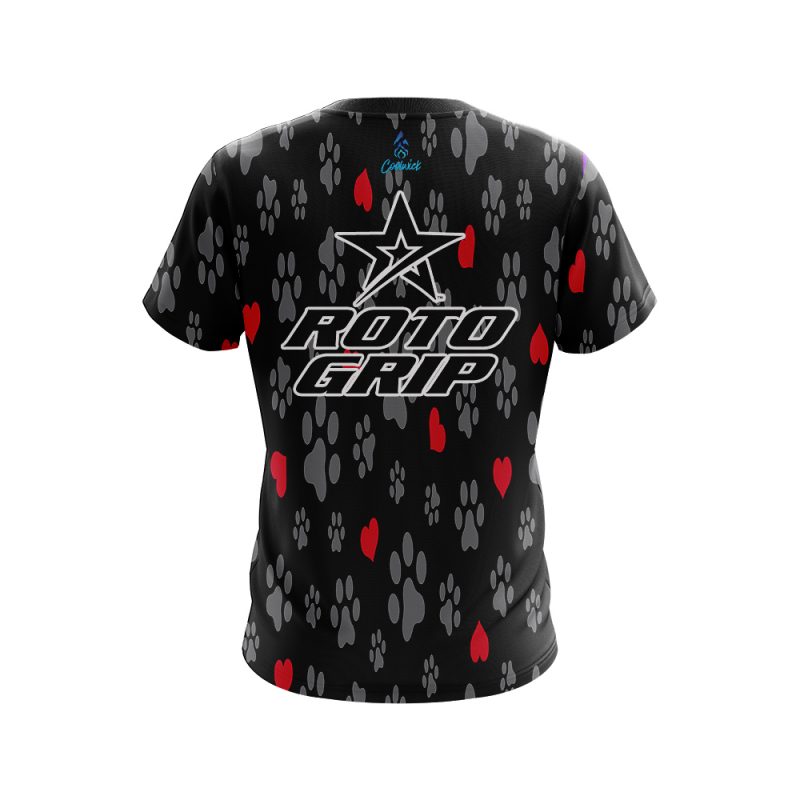 Roto Grip Puppy Love Black CoolWick Bowling Jersey - Image 2