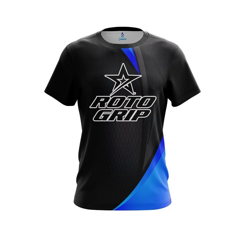 Roto Grip Carbon Blue Swirl CoolWick Bowling Jersey