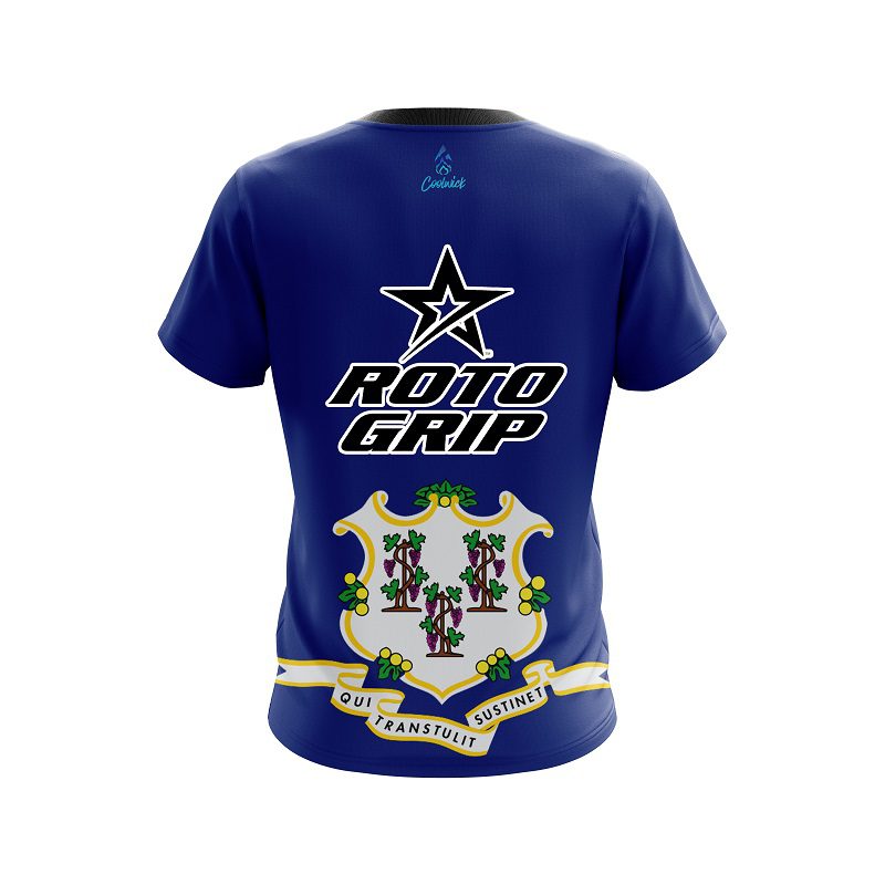 Roto Grip Connecticut Flag CoolWick Bowling Jersey - Image 2