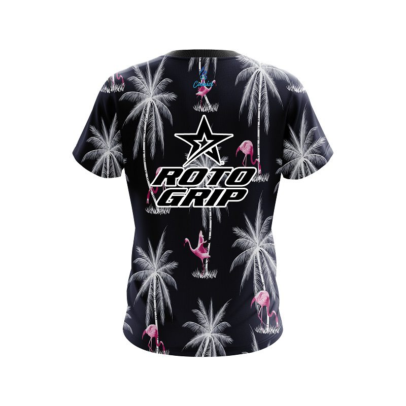 Roto Grip Flamingo Palms CoolWick Bowling Jersey - Image 2